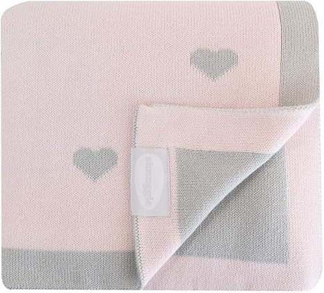 pink heart blanket