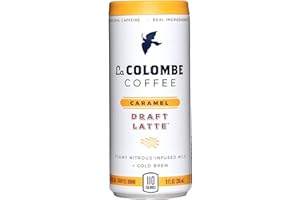 La Colombe Draft Latte Cold-Pressed Espresso and Frothed Milk + Real Caramel, Made With Real Ingredients, Grab And Go Coffee, 9 Fl Oz, Pack of 12