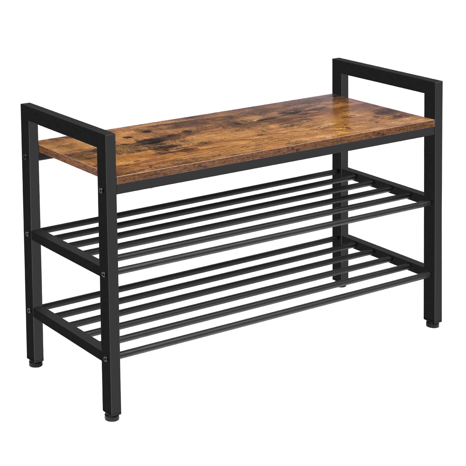 Buy HOOBRO Shoe Bench, 3Tier Shoe Rack, Industrial Shoe Storage Bench