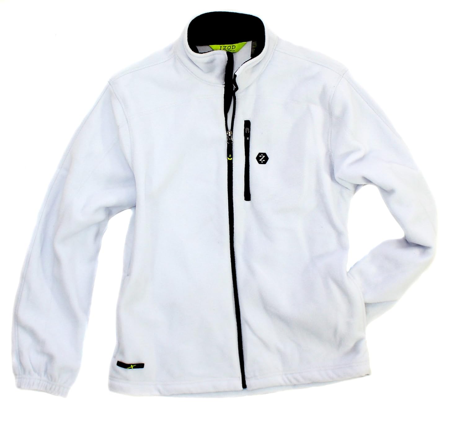 IZOD PerformX Men's Fleece Full Zip Fleece Jacket (M, Smoke Grey) at