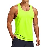 MAGCOMSEN Mens UPF 80+ Tank Tops Y Back Quick Dry Gym Workout Running Athletic Fitness Muscle Sleeveless Summer Shirts