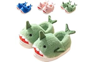 Fiedaz Boys Girls Shark Slippers Kids House Cute Slippers for Toddler Plush Warm Slippers Non-Slip Indoor bedroom Winter Shoes