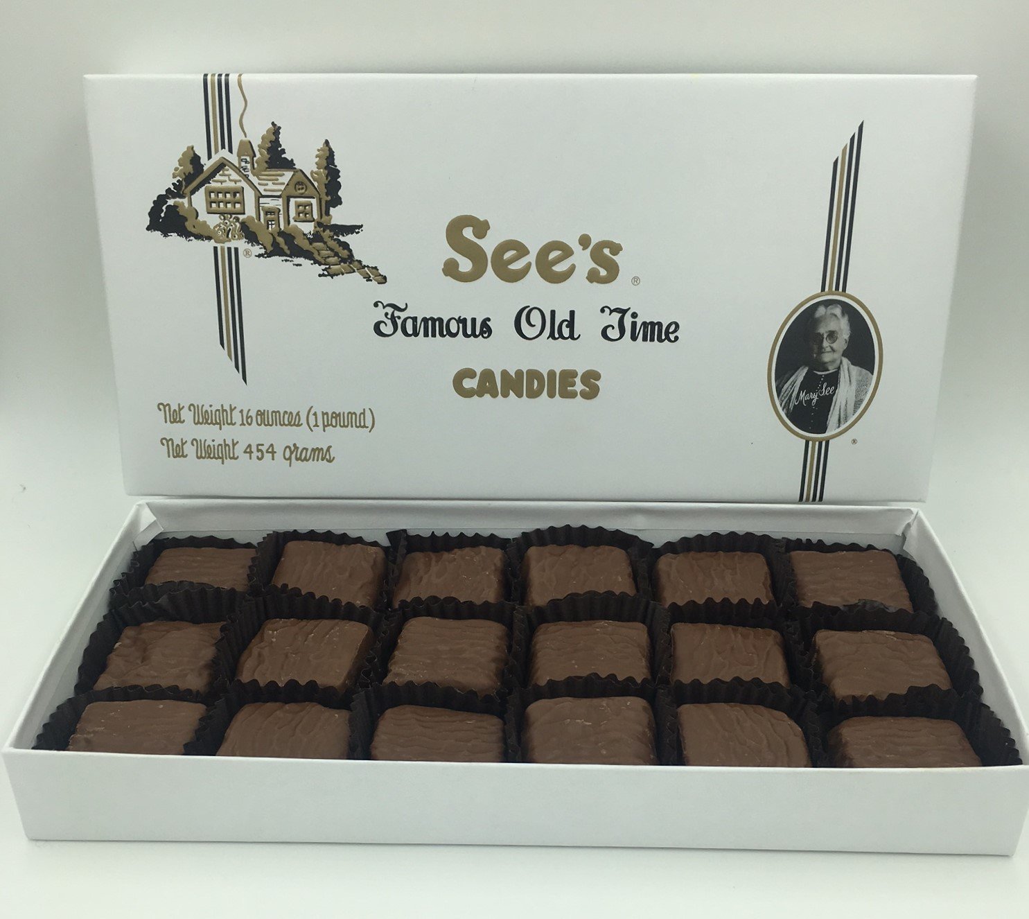 See's Candies 1 lb. Butterscotch Square Chocolate