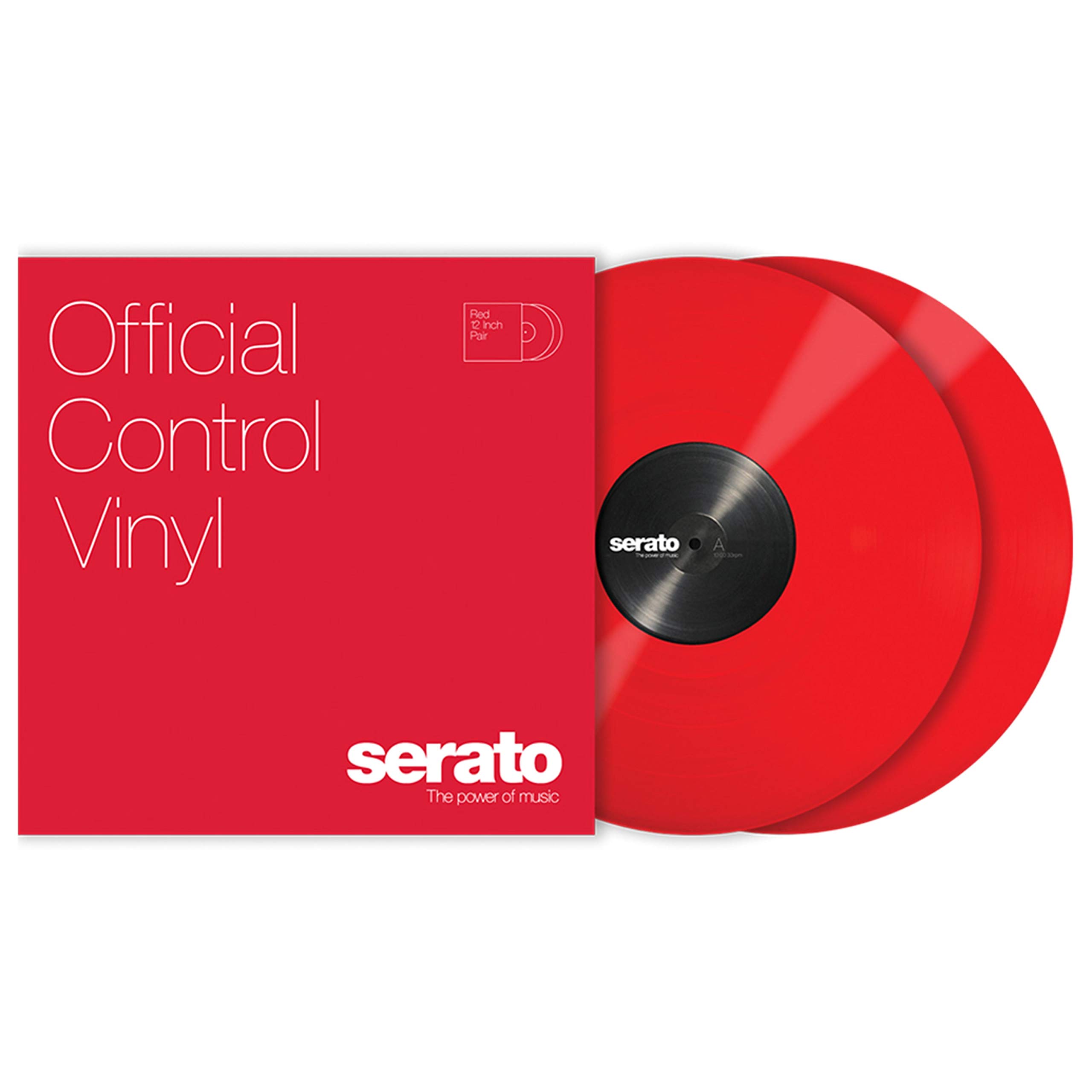 12" Serato Control Vinyl - Standard Colors - Red (PAIR)