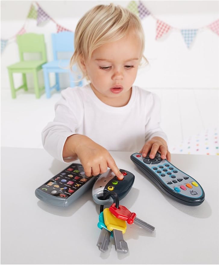 toy phone keys and remote