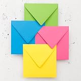 Clairefontaine 5558C Pack of 20 Gummed Envelopes 14x14cm Pollen Blue view 3