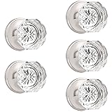 Orger 5 Pack Crystal Dummy Door Knobs for French