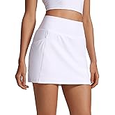 CRZ YOGA Butterlift A Line Golf Skirts for Women High Waisted Stretchy Casual Athletic Tennis Skorts with Side Pockets