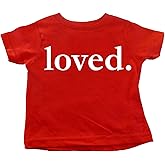 Custom Kingdom Kids Valentines Day Loved. Shirt Boys and Girls T-Shirt