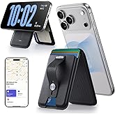 ESR Geo for Magsafe Wallet with Full Find My Functionality,5 Card-Holder, RFID Blocking, Magnetic Wallet for iPhone 17/16/15/14/13/12 Series, with Adjustable Stand, Black