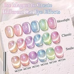 Double Rhythm Cat Eye Gel Nail Polish Set of 6 Same