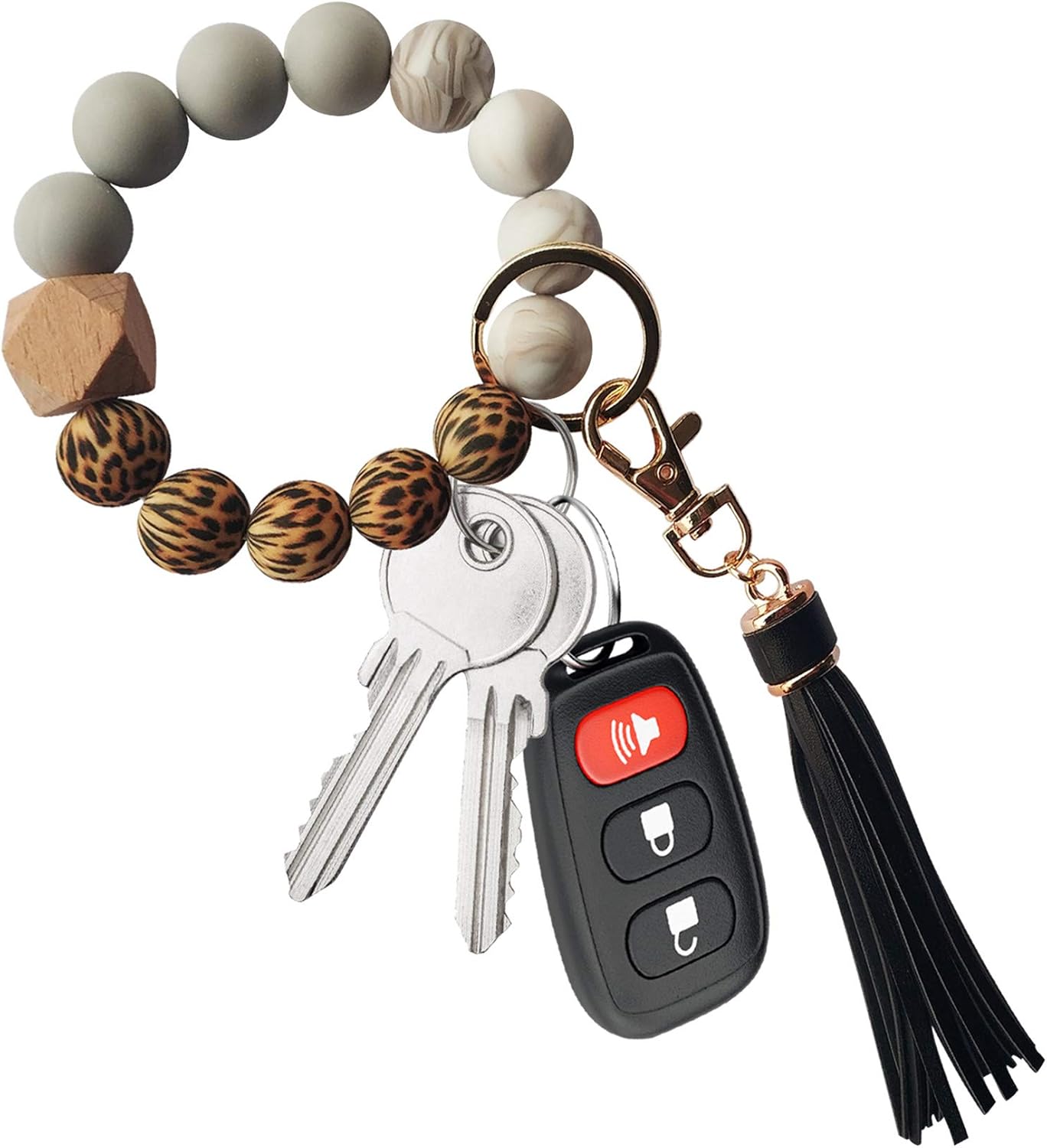 rubber key ring bracelet