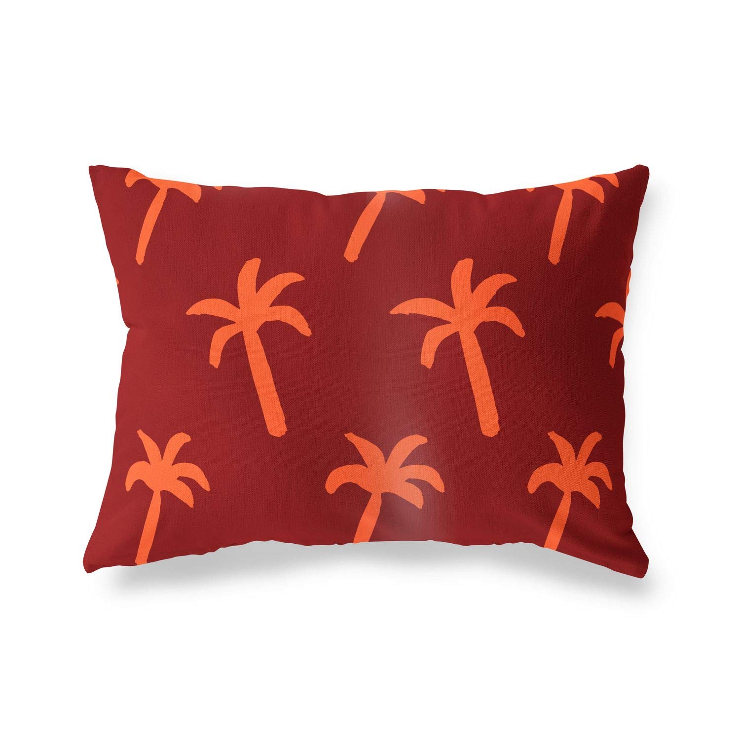 BonaMaison Decorative Cushion Cover, Orange Bordeux Throw Pillow Covers, Home Decorative Pillowcases for Livingroom, Sofa, Bedroom, Size: 45X60 Cm - Designed and Manufactured in Turkey