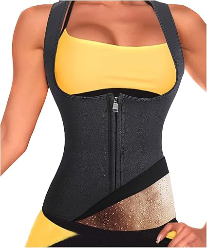 focusnorm women waist trainer vest tank workout neoprene sauna slim sweat belt body shaper