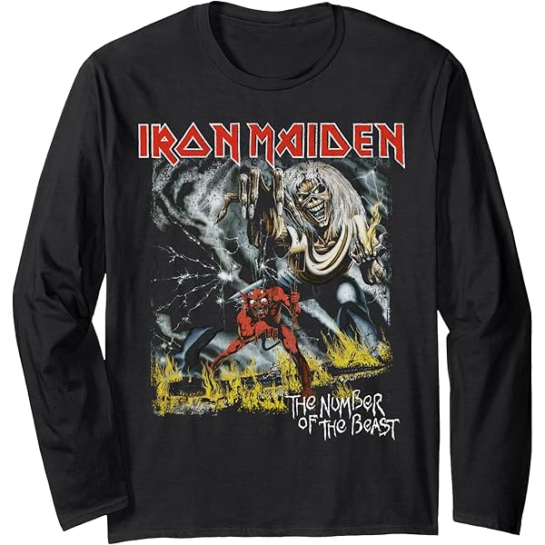 Amazon.com: Iron Maiden Somewhere Back In Time Long Sleeve T-Shirt