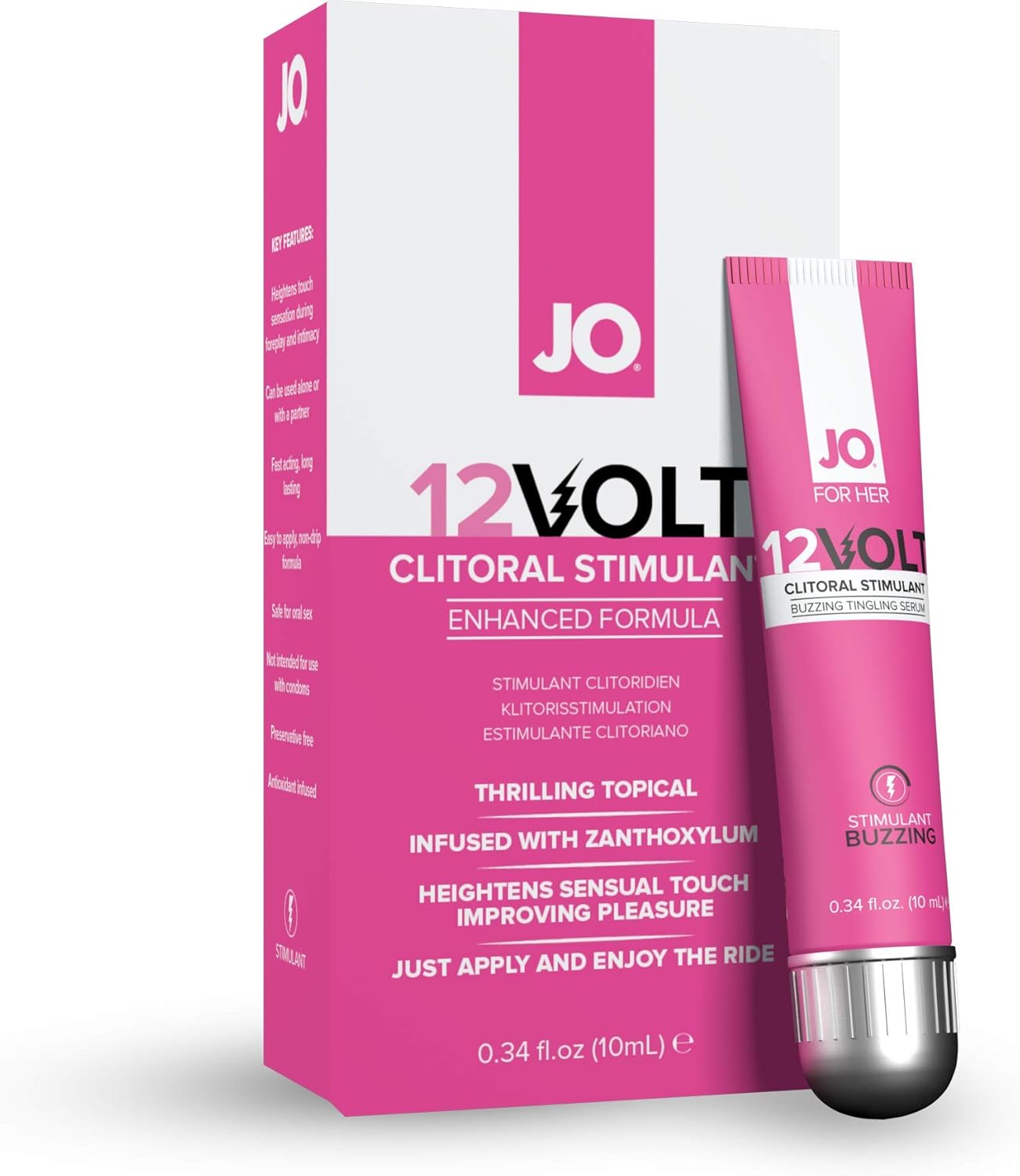 System Jo - for Her Clitoral Serum Buzzing 12Volt 10 ml, Multicolour, 10 ml (Pack of 1)