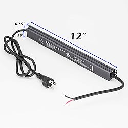 60W LED Dimmable Driver, 2 Pack 110v AC to 12v DC