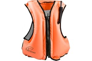 Rrtizan Snorkel Vest Adults, Inflatable Snorkel Vest Adults, Swim Vest Adult for Kayaking, Swimming, Snorkeling