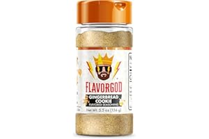 Gingerbread Cookie Seasoning Mix by Flavor God - Premium All Natural & Healthy Spice Blend for Ice Cream, Coffee, Donuts & Cookies - Kosher, Low Sodium, Dairy-Free & Gluten-Free - Great Flavor Spices and Seasoning Gift