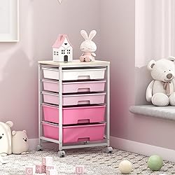 SYKIARIOL Utility Cart with 5 Drawers,Storage