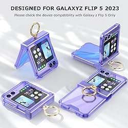 Galaxy Z Flip 5 Case with Hinge Protection Clear