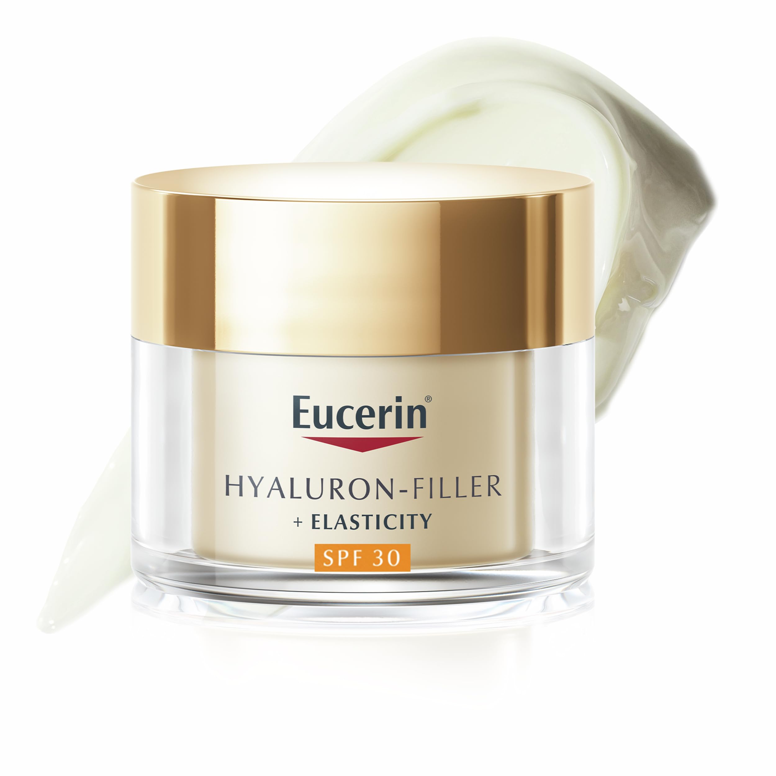Eucerin Hyaluron-Filler + Elasticity Day Cream Care SPF 30 50ml, Anti Ageing Face Cream for Refined Skin, Nourishing SPF Face Moisturiser with Hyaluronic Acid and Collagen