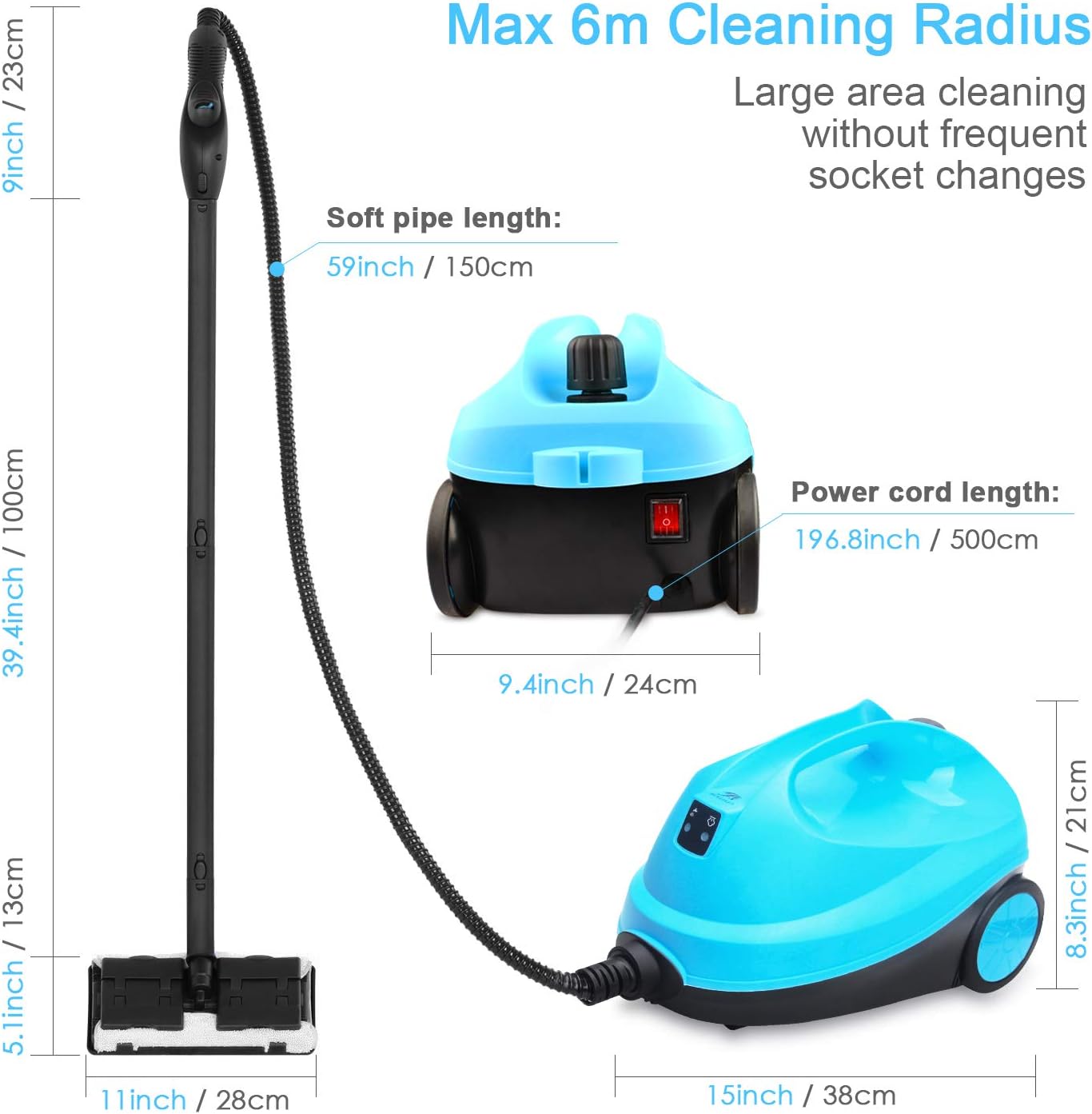 MLMLANT SC541 Steam Cleaners, Multipurpose Multi Purpose Mop, Powerful