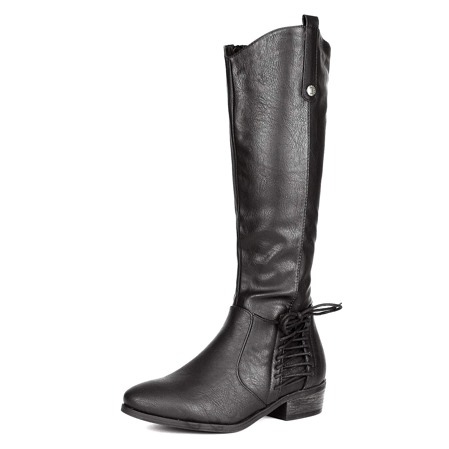 DREAM PAIRS Women's Acker Black Knee High Boots Size 7.5 B(M) US