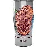 Tervis Traveler Harry Potter Illustrated Crests Triple Walled Insulated Tumbler Travel Cup Keeps Drinks Cold & Hot, 20oz, Stainless Steel