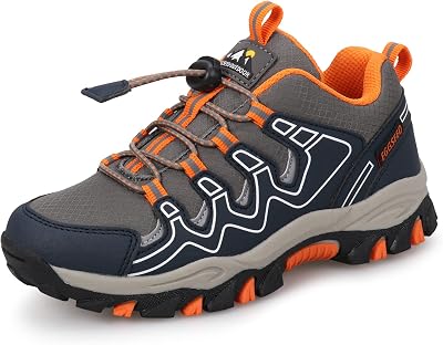 UOVO Boys Trainers Kids Walking Shoes Low-Top Navy Orange Size 11 Water