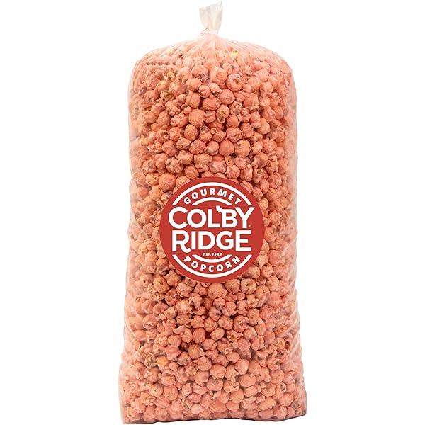 COMOCOWALL\"popcorn\" pink × red Gourmet Pink Strawberry Colored Popcorn by It's Delish, 5 lbs Bulk