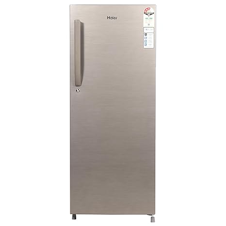 Haier 220 L 3 Star Direct-Cool Single Door Refrigerator (HED-22TDS, Dazzle Steel)