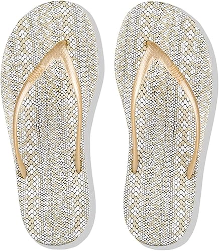 snake print flip flops