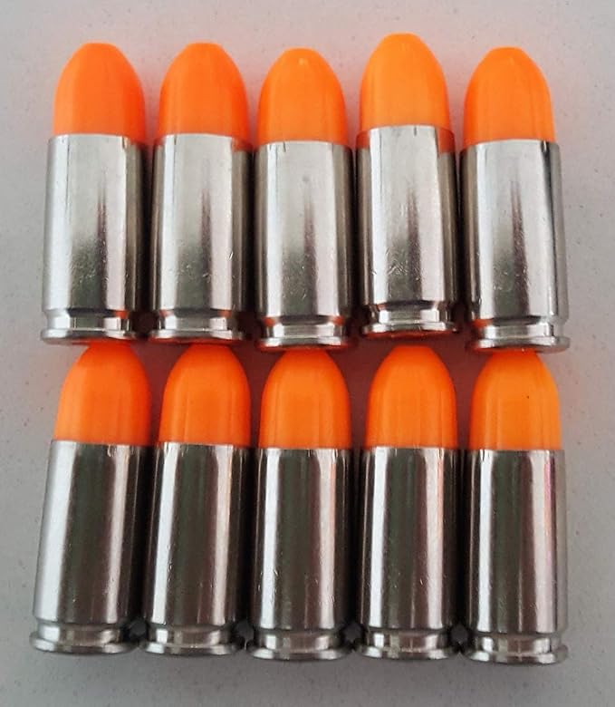 St Action Pro 9mm Orange Safety Trainer Dummy Round 10