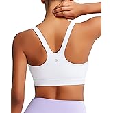 RUNNING GIRL Sports Bra for Women, Molded Cup High Impact Sports Bras for Women with Sewn in Pads