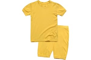 VAENAIT BABY Toddler Kids Girls Boys Sleepwear Pajamas Short Soft Shirring Cool Summer Viscose Pjs 2pcs Set