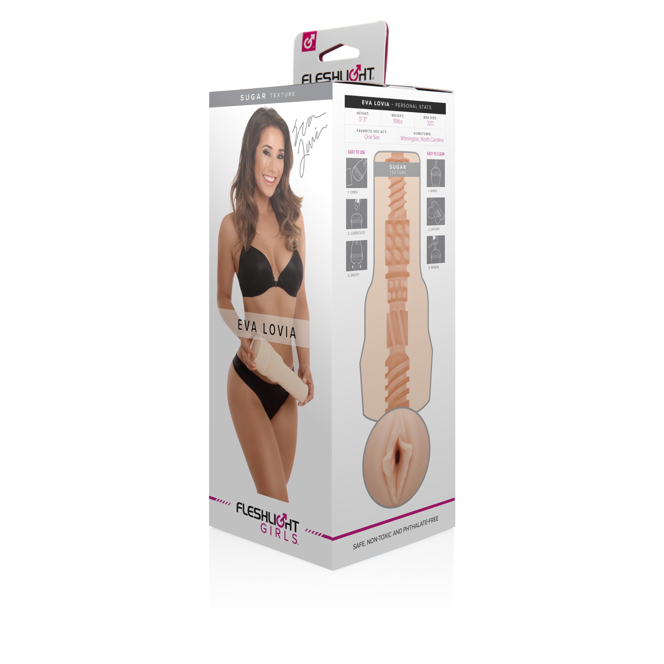 Fleshlight Male Sex Toys Eva Lovia – The Number One Male Masturbator Sex Toys for Men with Our Fleshlight SuperSkin Pocket Pussy Technology