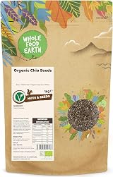 Wholefood Earth Organic Chia Seeds – 1 kg | Raw | Vegan | Fibre Rich