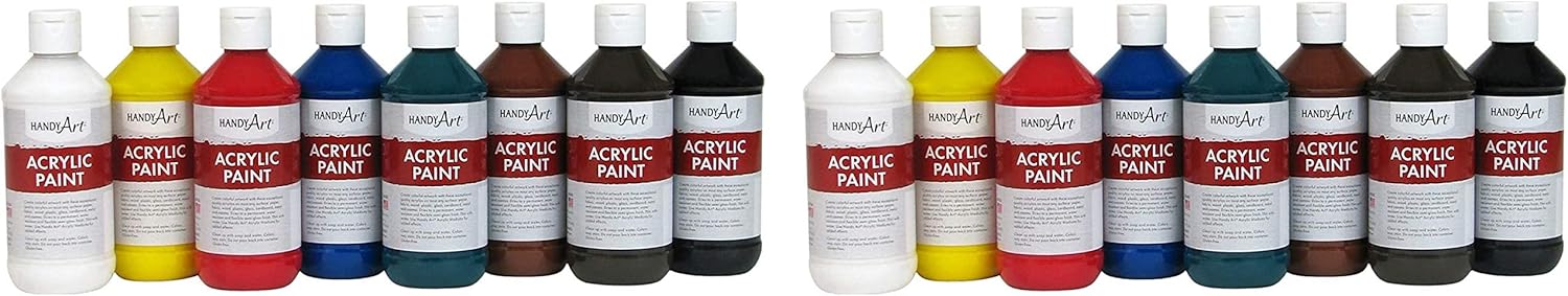 Handy Art 881020 Acrylic Paint, Assorted, 64 Fl Oz: Home Improvement