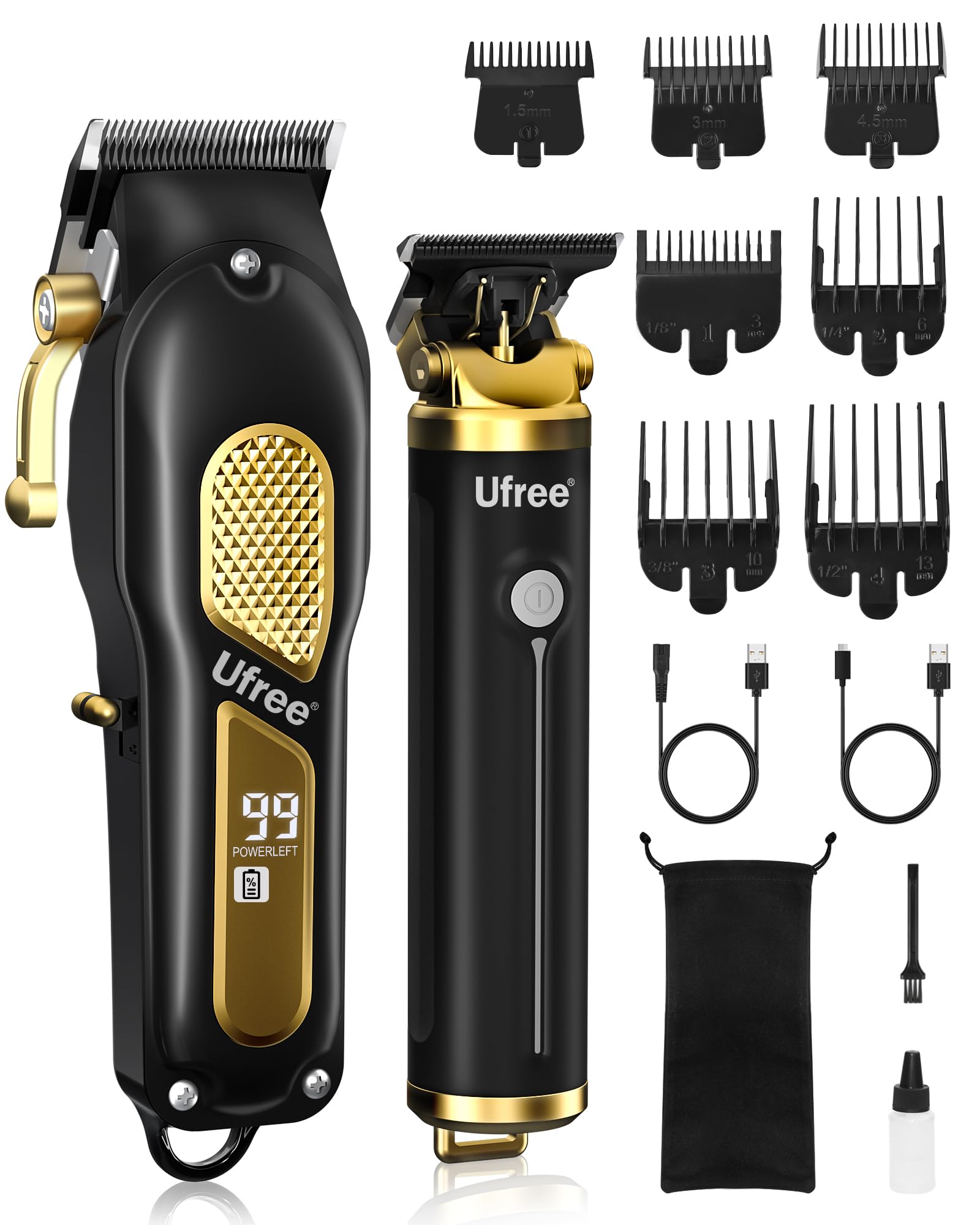 Ufree Hair Clippers For Men Professional Clippers And Trimmers Set 