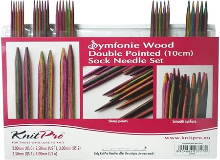 KnitPro 20650 Nadelspiel Set Symfonie Holz 10 cm
