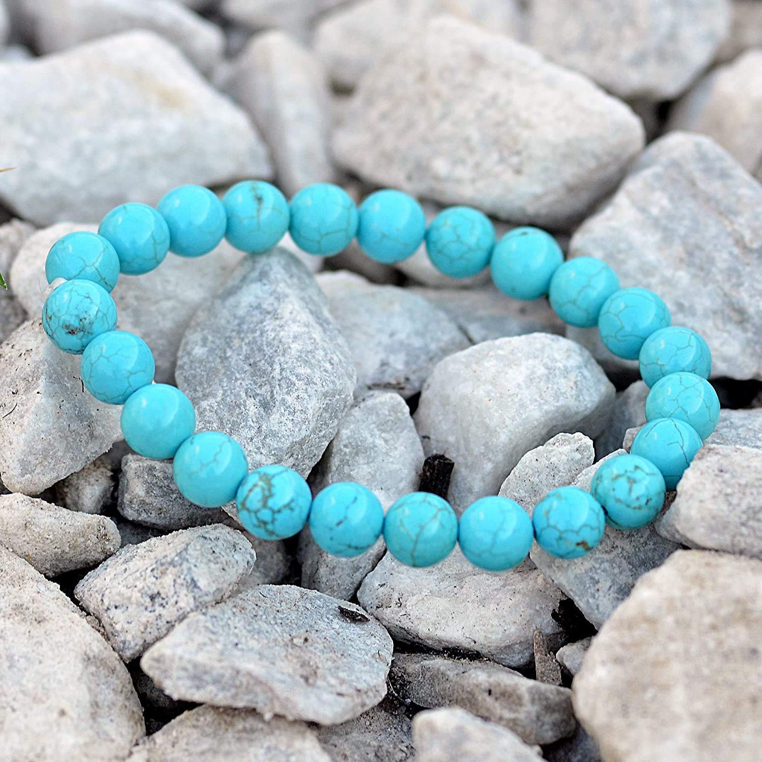 Turquoise Balance Bracelet, Unisex Bracelet, Yoga Bracelet Chakra