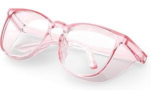 MEIGIX Stylish Safety Glasses, Clear Anti-Fog Anti-Scratch Protective Glasses For Men And Women