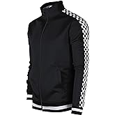 SCREENSHOT-TRACK JACKET Mens Urban Hip Hop Premium Track Jacket - Slim Fit Side Taping Sportswear Urbanwear Streetwear Top