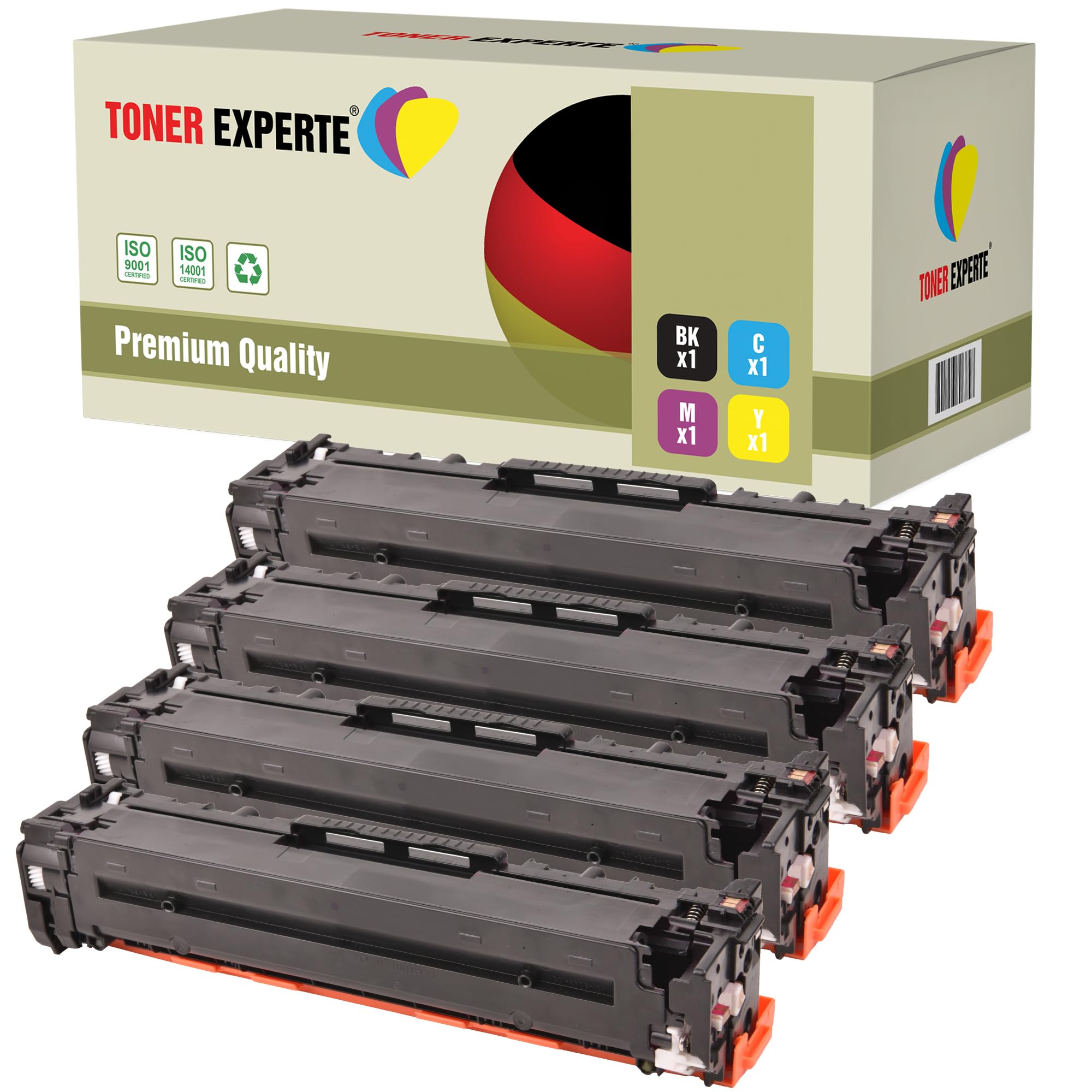 TONER EXPERTE Set of 4 Compatible with 305X/305A CE410X CE411A CE412A CE413A Premium Toner Cartridges Replacement for LaserJet Pro 300 MFP M375NW Pro 400 M451DN M451DW M451NW M475DN M475DW