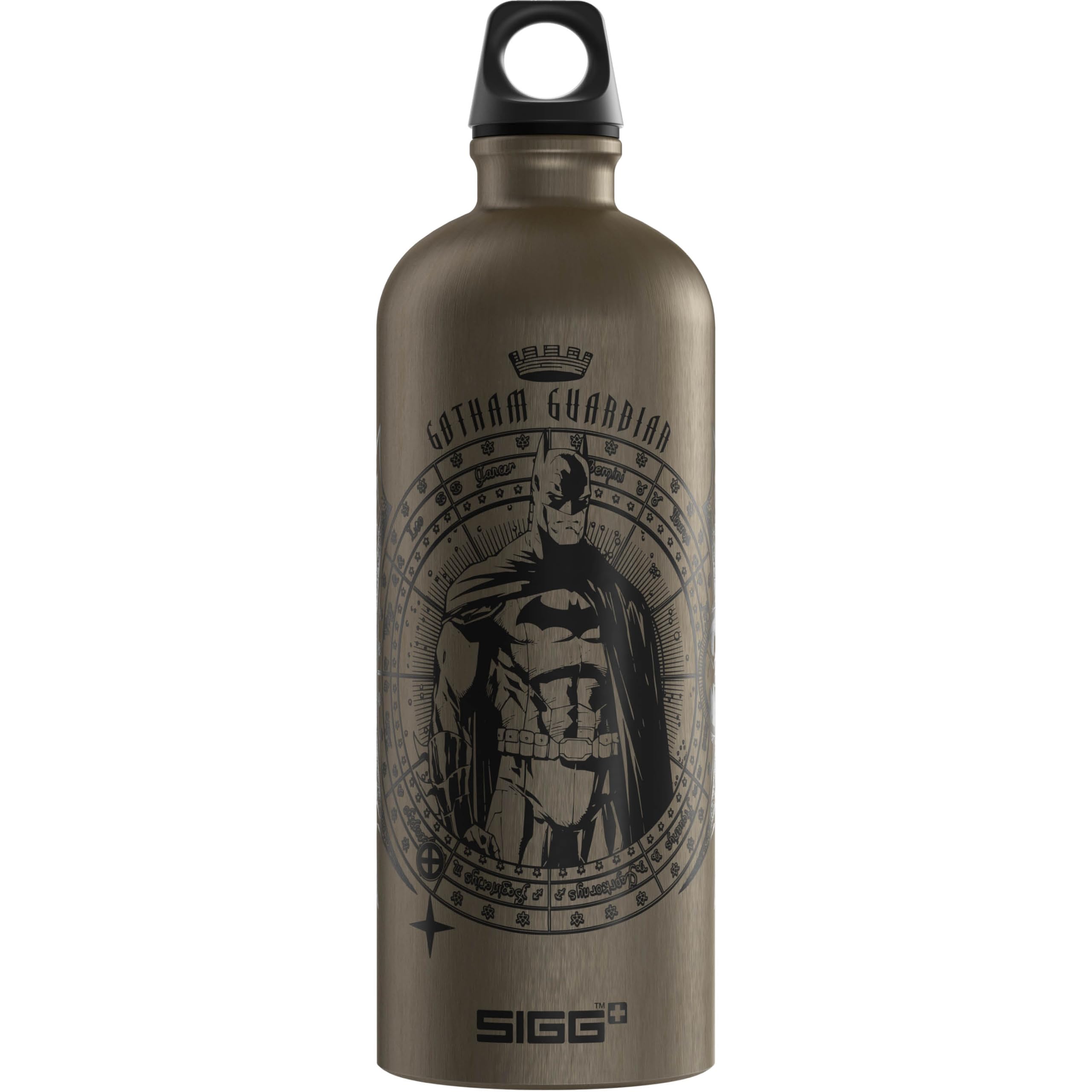 Sigg - Aluminium Water Bottle - Traveller Guardian - Climate Neutral Certified - Suitable For Carbonated Beverages - Leakproof - Lightweight - BPA Free - Grey - 1L