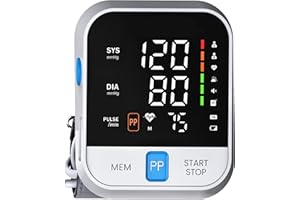 LAZLEGOODS 2024 Blood Pressure Monitor - Voice Broadcast & Largest LED Display - Automatic Upper Arm Machine with 240 Sets Memory & Accurate Adjustable Digital Big BP Cuff with Batteries & Pulse Pressure