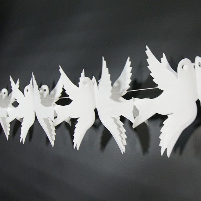 White Dove Paper Garland Wedding Decoration Amazon.co.uk Office Products