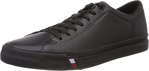 tommy hilfiger corporate leather sneaker