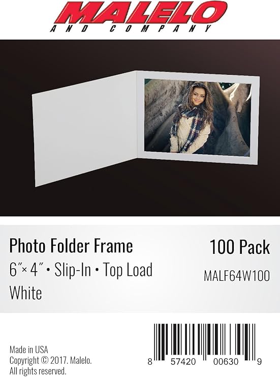 White Cardboard Photo Folder Frame 6x4 Pack of 100 Amazon.co.uk Kitchen & Home